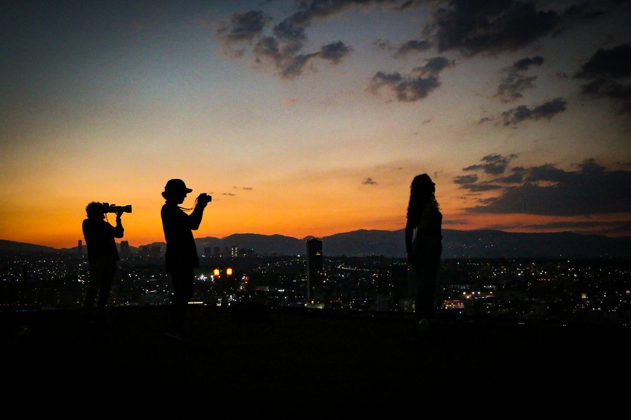 Mirador con vista al atardecer