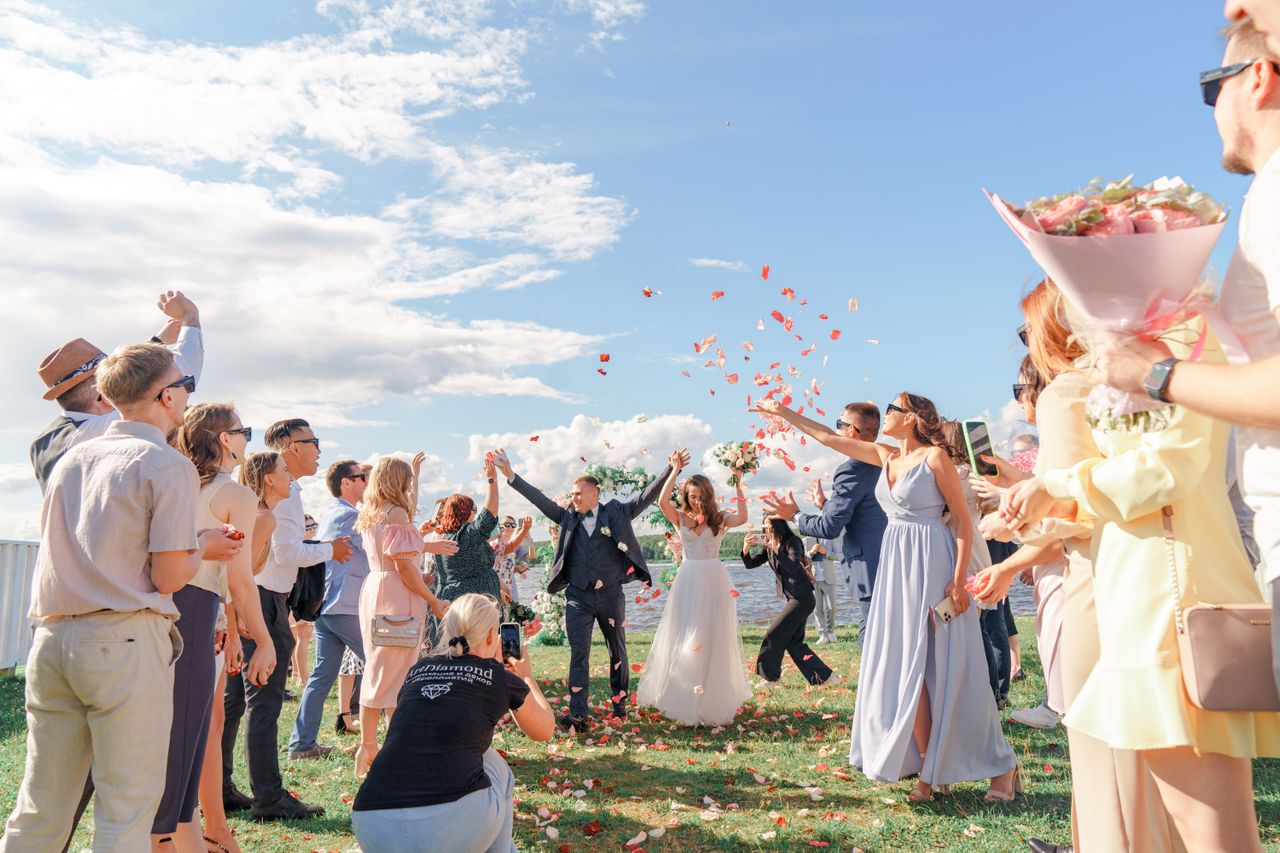 Decoración de una boda al aire libre